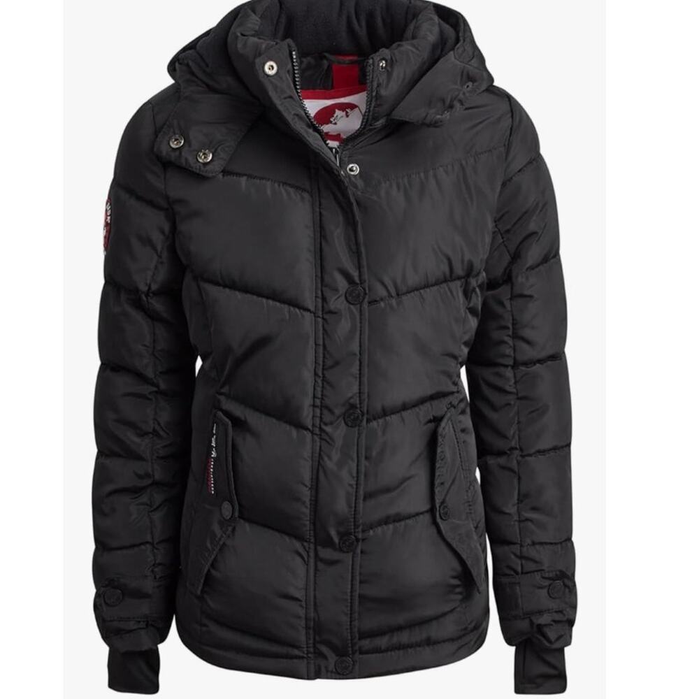 CANADA WEATHER GEAR  Puffer Jacket - Quilted Heavyweight Puffer Parka Jacket